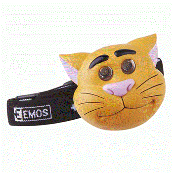 LED čelovka - kočka