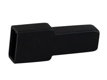 Kryt na zásuvku faston 6,3mm, černý 107400N