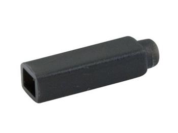 Kryt na zásuvku faston 2,8mm, černý 16679N