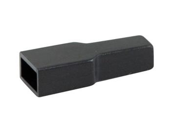Kryt na zásuvku faston 4,8mm, černý 16682N