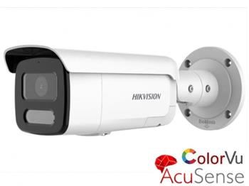 DS-2CD2T47G2-LSU/SL(2.8mm)(C) 4MPix ColorVu AcuSense IP kamera; 0,0005Lux; LED 60m, SL&A alarm; mikrofo